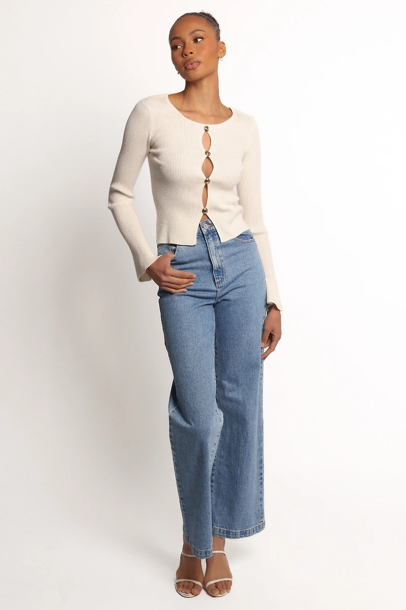 Petal and Pup Rosienna Knit Top - Cream