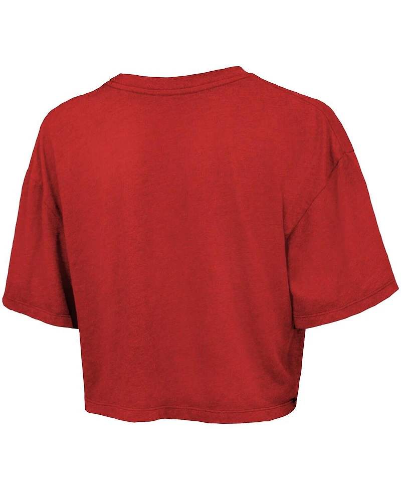 Majestic Women's Red Philadelphia Phillies Boxy Crop T-Shirt