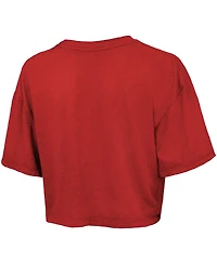 Majestic Women's Red Philadelphia Phillies Boxy Crop T-Shirt