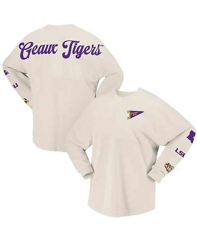 Spirit Jersey Women's Natural Lsu Tigers Local Long Sleeve T-Shirt