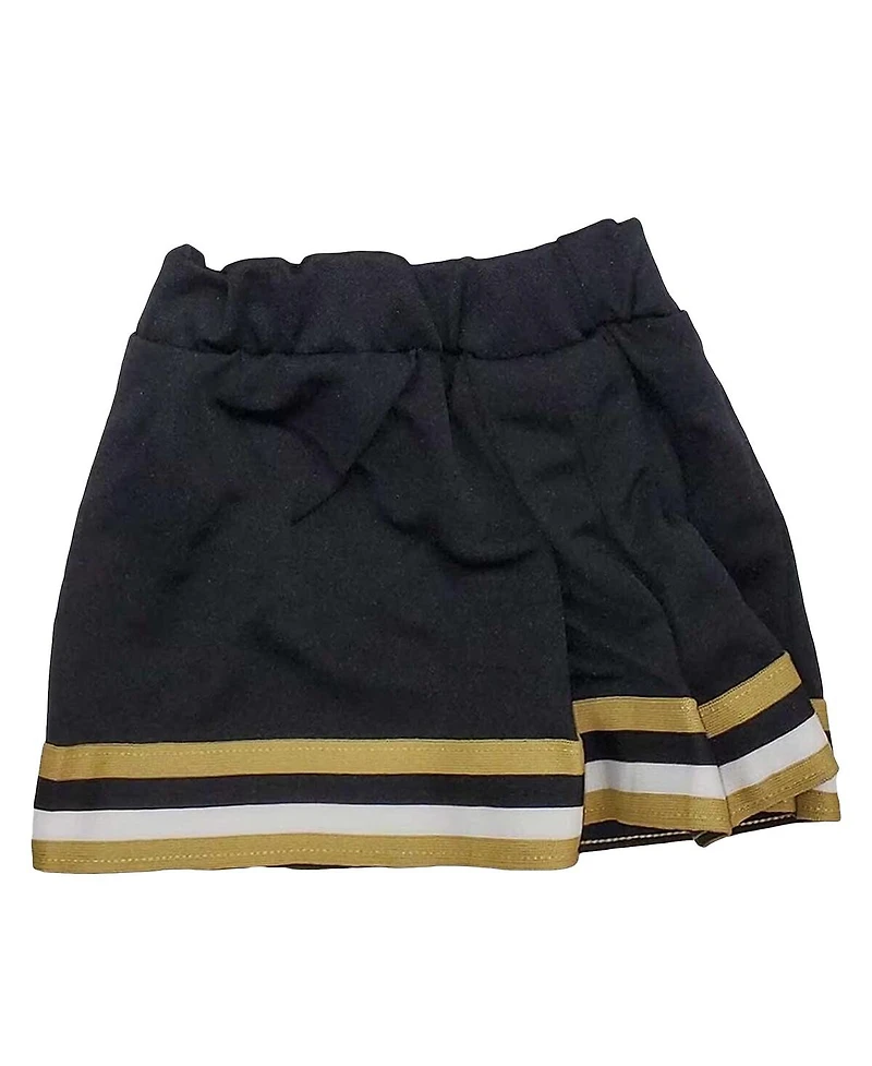 Little King Girls Toddler 2-Piece Black Colorado Buffaloes Cheer Top Skirt Set