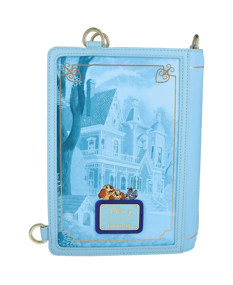 Loungefly Lady and the Tramp Book Convertible Crossbody Bag