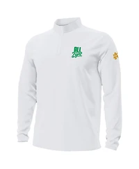 Under Armour Men's White Notre Dame Fighting Irish All Fight Motion Quarter-Zip Sweatshirt