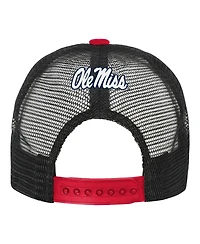 Outerstuff Big Boys and Girls Navy/Cream Ole Miss Rebels Modern Fan Trucker Adjustable Hat