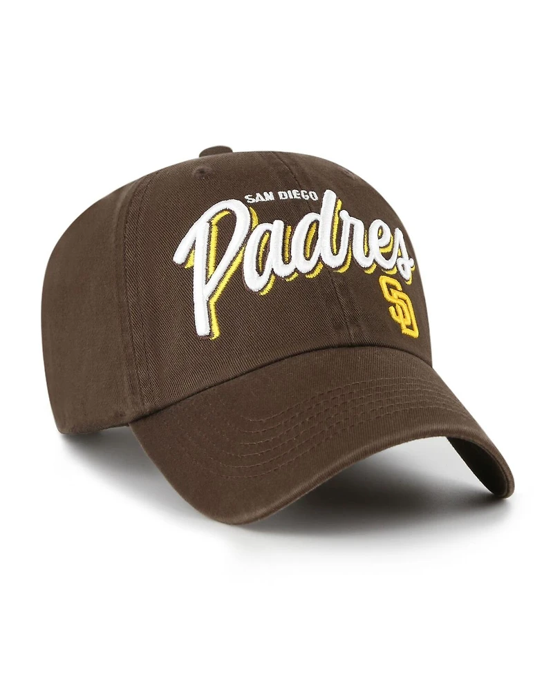 '47 Brand Women's Brown San Diego Padres Ariana Clean Up Adjustable Hat