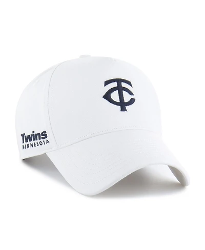 '47 Brand Men's White Minnesota Twins Foundational Pinch Offside Adjustable Hat