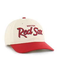 '47 Brand Men's Natural Boston Red Sox Crosstown Franchise Fitted Hat