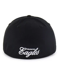 '47 Brand Men's Black Philadelphia Eagles Foundational Franchise Fitted Hat