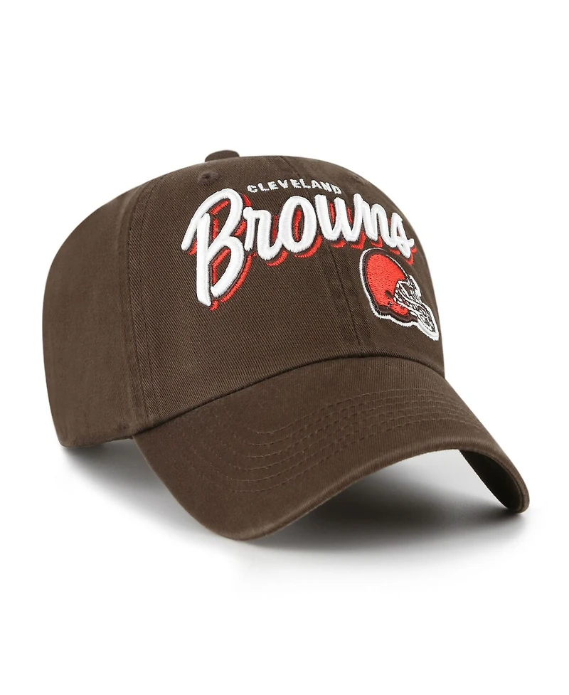 '47 Brand Women's Brown Cleveland Browns Ariana Clean Up Adjustable Hat