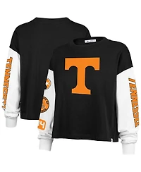 47 Brand Women's Black Tennessee Volunteers Sydney Long Sleeve T-Shirt