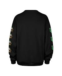 47 Brand Women's Black Oregon Ducks Go Big Oversized Pullover Sweatshirt