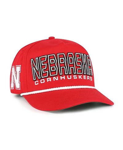 '47 Brand Big Boys and Girls Scarlet Nebraska Huskers Byline Hitch Adjustable Hat