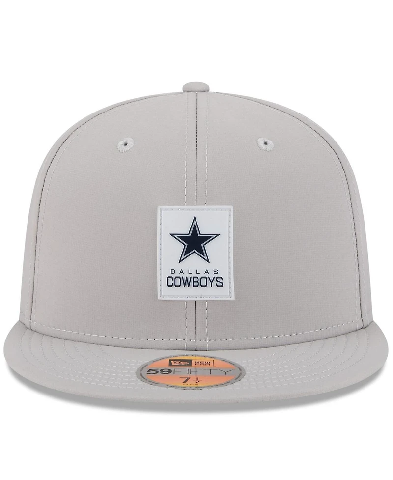 New Era Men's Gray Dallas Cowboys 2025 Sideline 59FIFTY Fitted Hat