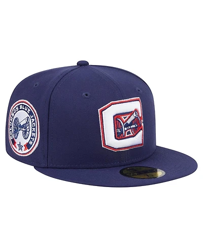 New Era Men's Navy Columbus Blue Jackets Deceptor 59FIFTY Fitted Hat