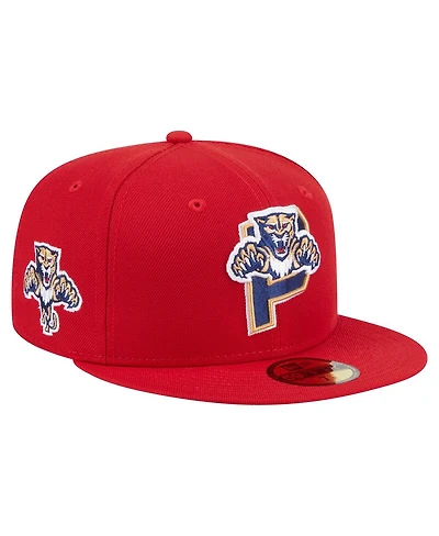 New Era Men's Red Florida Panthers Deceptor 59FIFTY Fitted Hat
