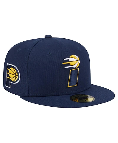 New Era Men's Navy Indiana Pacers Deceptor 59FIFTY Fitted Hat