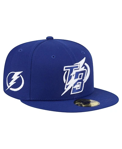 New Era Men's Navy Tampa Bay Lightning Deceptor 59FIFTY Fitted Hat