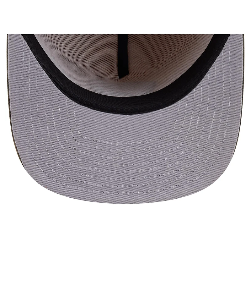 New Era Men's Light Beige/Olive Milwaukee Brewers Two-Tone Color Pack A-Frame 59FIFTY Fitted Hat