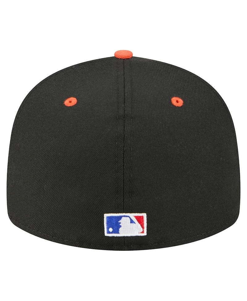 New Era Men's Cal Ripken Jr. Black Baltimore Orioles 59FIFTY Fitted Hat