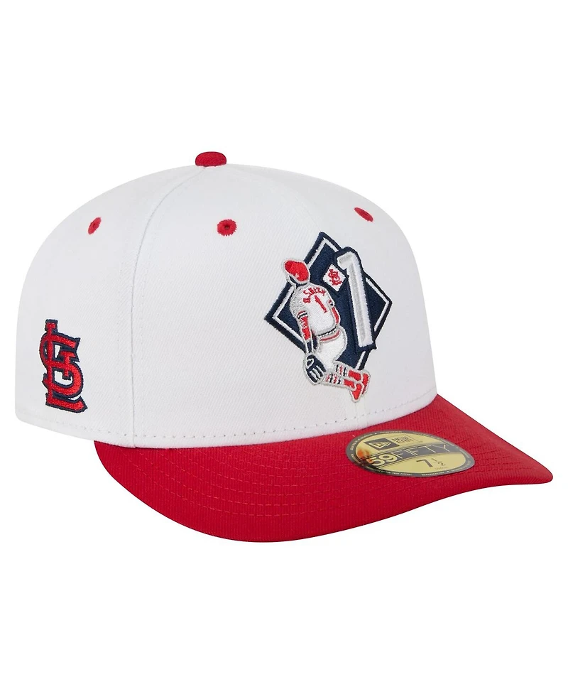 New Era Men's Ozzie Smith White St. Louis Cardinals 59FIFTY Fitted Hat