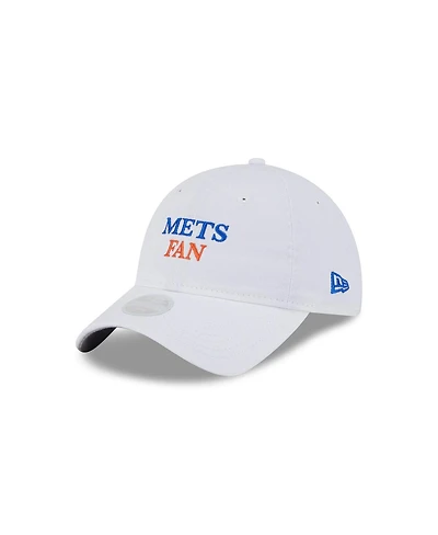New Era Women's White New York Mets Team Fan 9TWENTY Adjustable Hat