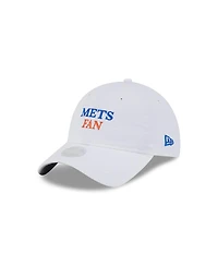 New Era Women's White New York Mets Team Fan 9TWENTY Adjustable Hat