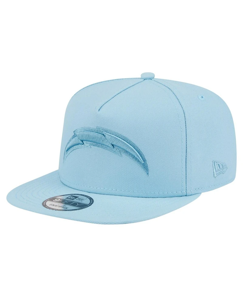 New Era Men's Light Blue Los Angeles Chargers Color Pack A-Frame 9FIFTY Snapback Hat