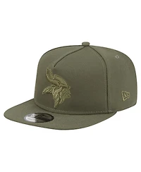 New Era Men's Olive Minnesota Vikings Color Pack A-Frame 9FIFTY Snapback Hat