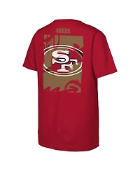 Outerstuff Big Boys and Girls Scarlet San Francisco 49ers Posterize T-Shirt