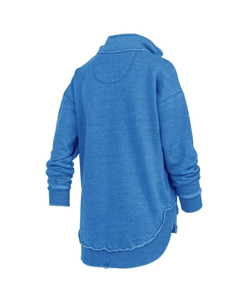 Pressbox Women's Royal Florida Gators Northfork Sojourn Poncho Quarter-Zip Sweatshirt