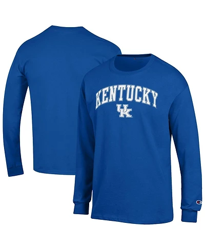 Champion Men's Royal Kentucky Wildcats Arch Over Logo Long Sleeve T-Shirt