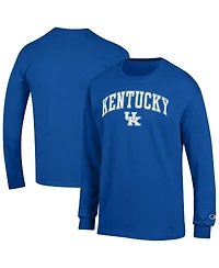 Champion Men's Royal Kentucky Wildcats Arch Over Logo Long Sleeve T-Shirt
