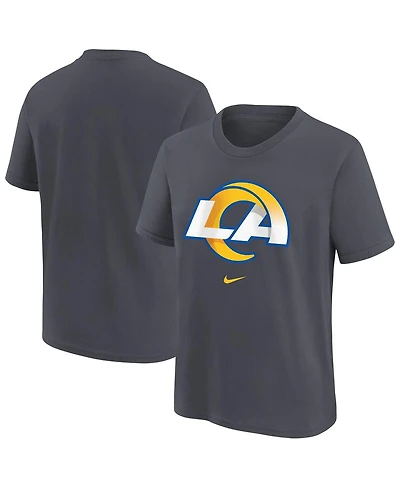 Nike Big Boys and Girls Anthracite Los Angeles Rams Primary Logo Legend T-Shirt