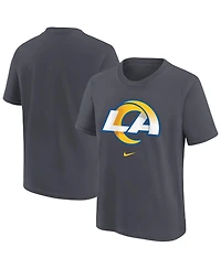Nike Big Boys and Girls Anthracite Los Angeles Rams Primary Logo Legend T-Shirt