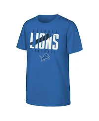 Outerstuff Big Boys and Girls Blue Detroit Lions Posterize T-Shirt