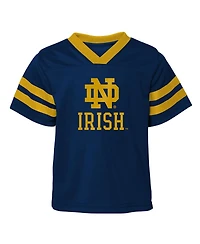 Outerstuff Toddler 2-Piece Navy/Gold Notre Dame Fighting Irish Red Zone V-Neck Top and Pants Set