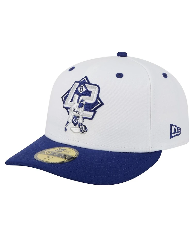 New Era Men's Jackie Robinson White Brooklyn Dodgers 59FIFTY Fitted Hat