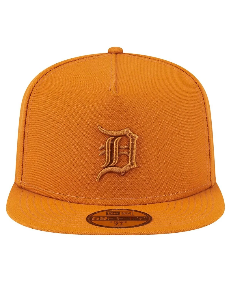 New Era Men's Orange Detroit Tigers Color Pack A-Frame 59FIFTY Fitted Hat
