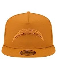 New Era Men's Brown Los Angeles Chargers Color Pack A-Frame 59FIFTY Fitted Hat