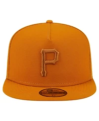 New Era Men's Orange Pittsburgh Pirates Color Pack A-Frame 59FIFTY Fitted Hat