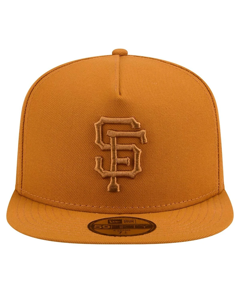 New Era Men's Orange San Francisco Giants Color Pack A-Frame 59FIFTY Fitted Hat