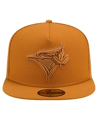 New Era Men's Orange Toronto Blue Jays Color Pack A-Frame 59FIFTY Fitted Hat