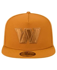 New Era Men's Brown Washington Commanders Color Pack A-Frame 59FIFTY Fitted Hat