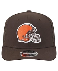 New Era Men's Brown Cleveland Browns Team Collection 9SEVENTY Stretch snap Adjustable Hat