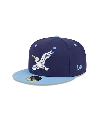 New Era Men's Navy Myrtle Beach Pelicans Theme Nights 59FIFTY Fitted Hat
