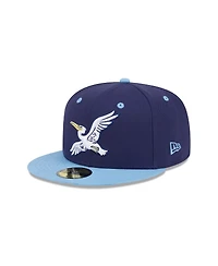 New Era Men's Navy Myrtle Beach Pelicans Theme Nights 59FIFTY Fitted Hat