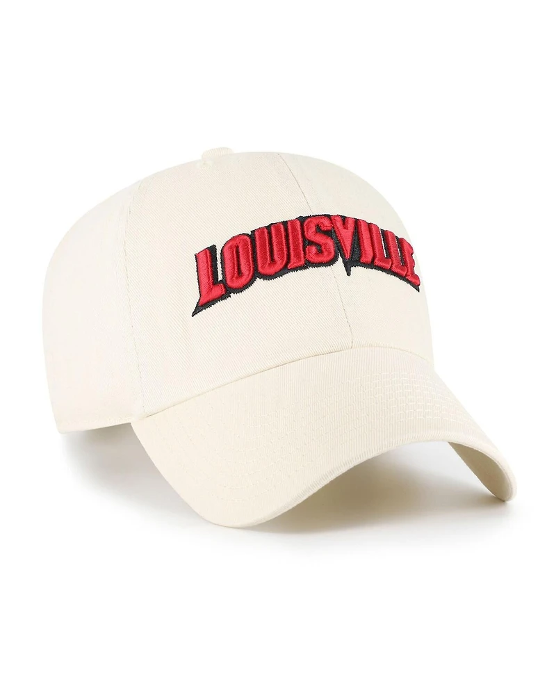 '47 Brand Men's Sand Louisville Cardinals Clean Up Adjustable Hat