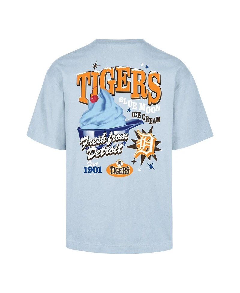 47 Brand Men's Light Blue Detroit Tigers Ice Cream Parlor Foundation T-Shirt