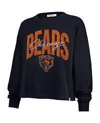 '47 Brand Women's Navy Chicago Bears Muse Sydney Long Sleeve T-Shirt