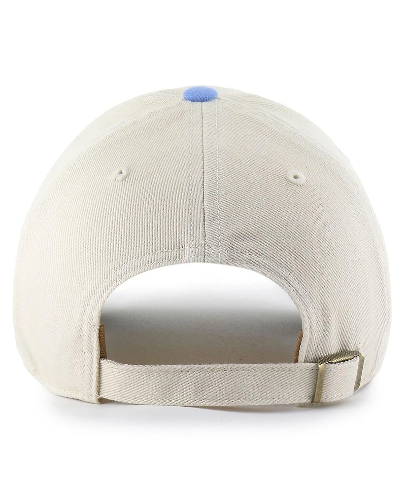 '47 Brand Men's Cream/Light Blue Houston Oilers Gridiron Classics Fairfield Mvp Throwback Adjustable Hat